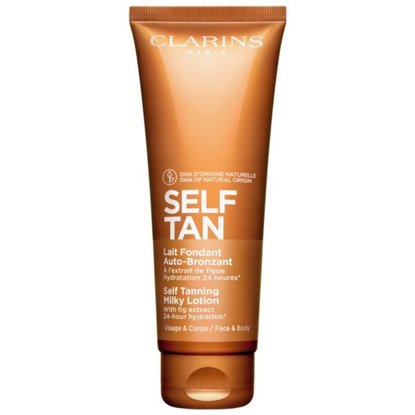 Clarins Clarins Self Tan Milky Lotion бронзиращ лосион за тяло и лице 125 мл.