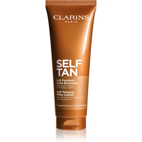 Clarins Clarins Self Tan Self-Tanning Milky Lotion автобронзант за тяло и лице 125 мл.