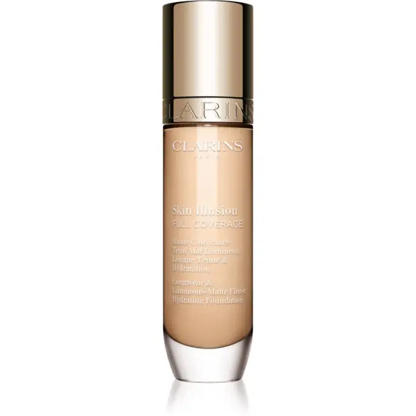 Clarins Clarins Skin Illusion Hydrating Foundation високо покривен фон дьо тен цвят 100.3N 30 мл.