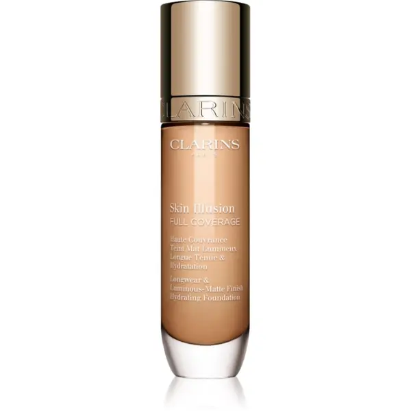 Clarins Clarins Skin Illusion Hydrating Foundation високо покривен фон дьо тен цвят 108.3N 30 мл.
