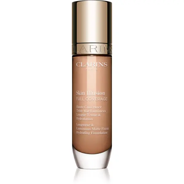 Clarins Clarins Skin Illusion Hydrating Foundation високо покривен фон дьо тен цвят 108.5W 30 мл.