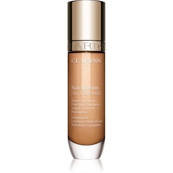 Clarins Clarins Skin Illusion Hydrating Foundation високо покривен фон дьо тен цвят 108W 30 мл.