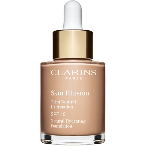 Clarins Clarins Skin Illusion Natural Hydrating Foundation озаряващ хидратиращ фон дьо тен SPF 15 цвят 107C Beige 30 мл.