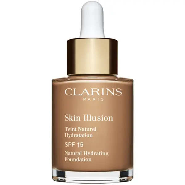 Clarins Clarins Skin Illusion Natural Hydrating Foundation озаряващ хидратиращ фон дьо тен SPF 15 цвят 114N Cappuccino 30 мл.
