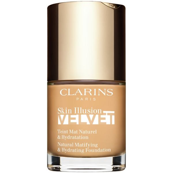 Clarins Clarins Skin Illusion Velvet течен фон дьо тен с матов завършек с подхранващ ефект цвят 105.5W 30 мл.