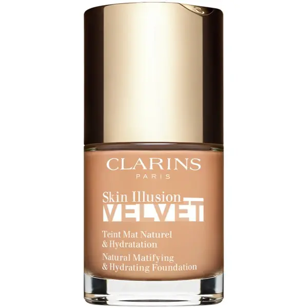 Clarins Clarins Skin Illusion Velvet течен фон дьо тен с матов завършек с подхранващ ефект цвят 109C 30 мл.