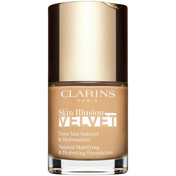Clarins Clarins Skin Illusion Velvet течен фон дьо тен с матов завършек с подхранващ ефект цвят 110N 30 мл.