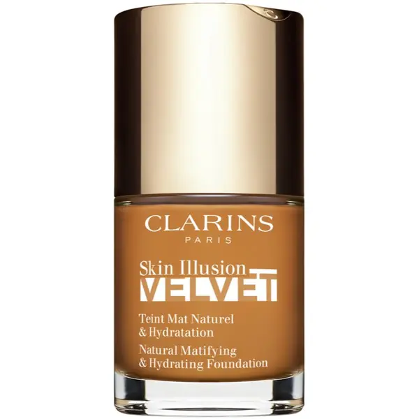Clarins Clarins Skin Illusion Velvet течен фон дьо тен с матов завършек с подхранващ ефект цвят 117N 30 мл.