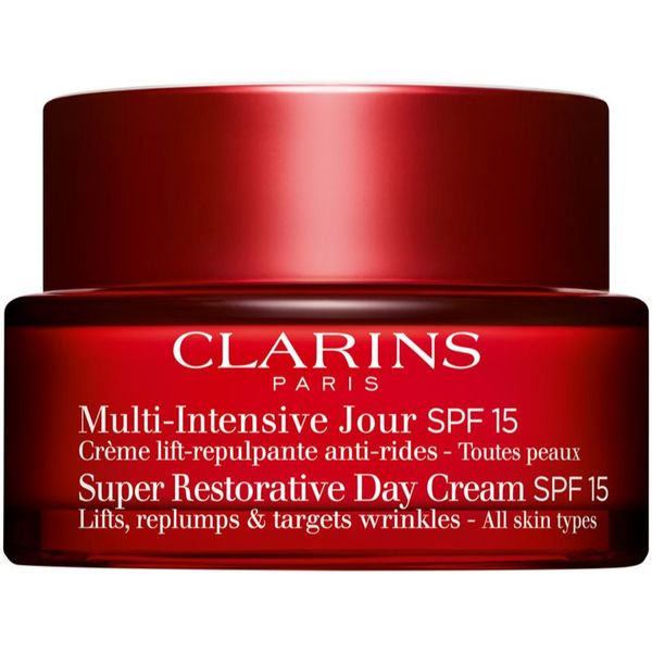 Clarins Clarins Super Restorative Day Cream SPF 15 дневен крем за всички типове кожа на лицето SPF 15 50 мл.