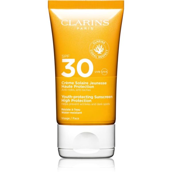 Clarins Clarins Youth-Protecting Sunscreen High Protection слънцезащитен крем за лице SPF 30 50 мл.