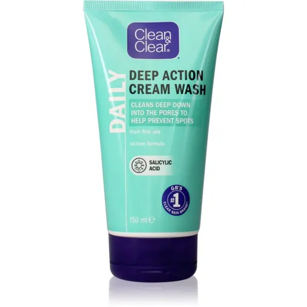 Clean & Clear Clean & Clear Daily почистващ гел-крем за лице 150 мл.