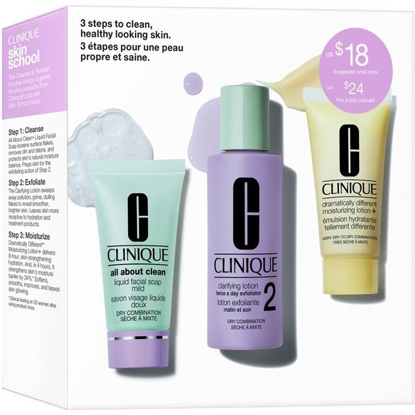Clinique Clinique 3-Step Skin Care Kit Skin Type 2 подаръчен комплект