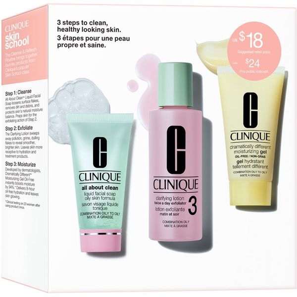 Clinique Clinique 3-Step Skin Care Kit Skin Type 3 подаръчен комплект