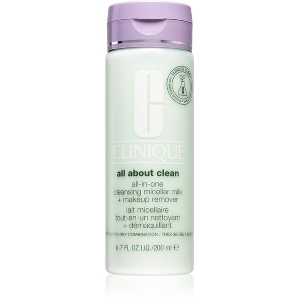 Clinique Clinique All About Clean All-in-One Cleansing Micellar Milk + Makeup Remove нежно почистващо мляко за суха или много суха кожа 200 мл.