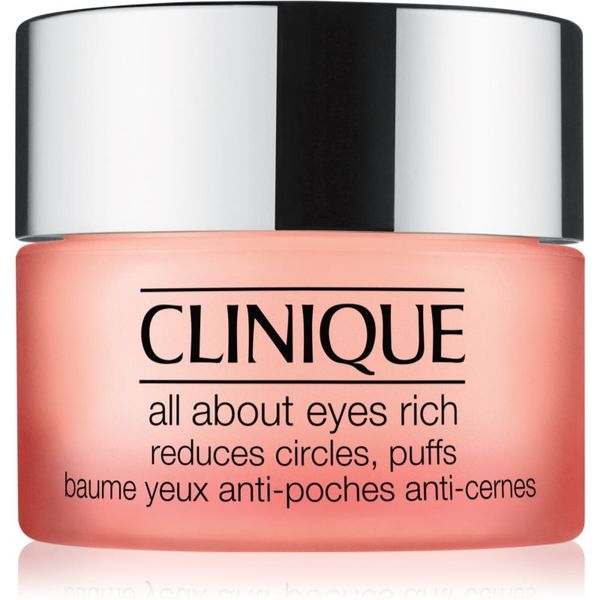 Clinique Clinique All About Eyes™ Rich хидратиращ крем за очи против отоци и тъмни кръгове 15 мл.