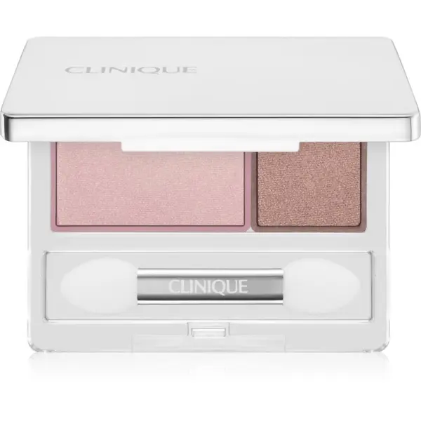 Clinique Clinique All About Shadow™ Duo дуо сенки за очи цвят Strawberry Fudge - Shimmer 1.7 гр.