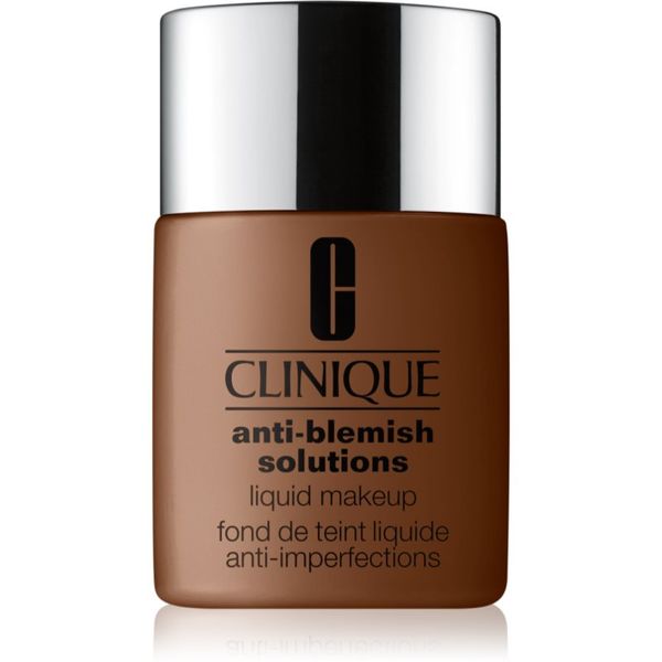 Clinique Clinique Anti-Blemish Solutions™ Liquid Makeup фон дьо тен за мазна кожа склонна към акне цвят WN 125 Mahogany 30 мл.