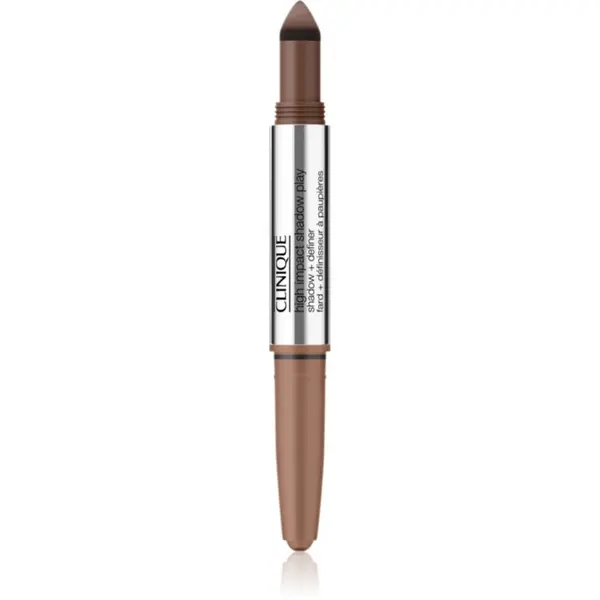 Clinique Clinique High Impact™ Shadow Play сенки за очи в молив дуо цвят Double Latte 1.9 гр.