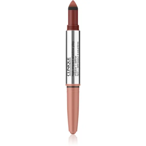 Clinique Clinique High Impact™ Shadow Play сенки за очи в молив дуо цвят Strawberry + Chocolate 1.9 гр.