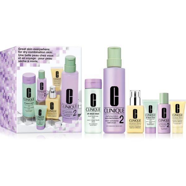 Clinique Clinique Holiday 3-Step Skincare Set For Dry Skin подаръчен комплект за суха кожа