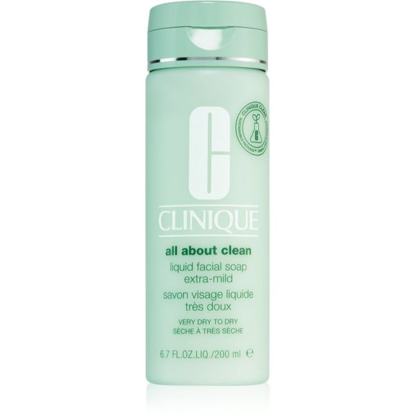 Clinique Clinique Liquid Facial Soap Extra-Mild течен сапун за суха или много суха кожа 200 мл.