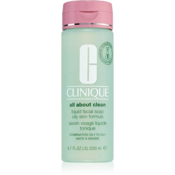 Clinique Clinique Liquid Facial Soap Oily Skin Formula течен сапун за смесена и мазна кожа 200 мл.
