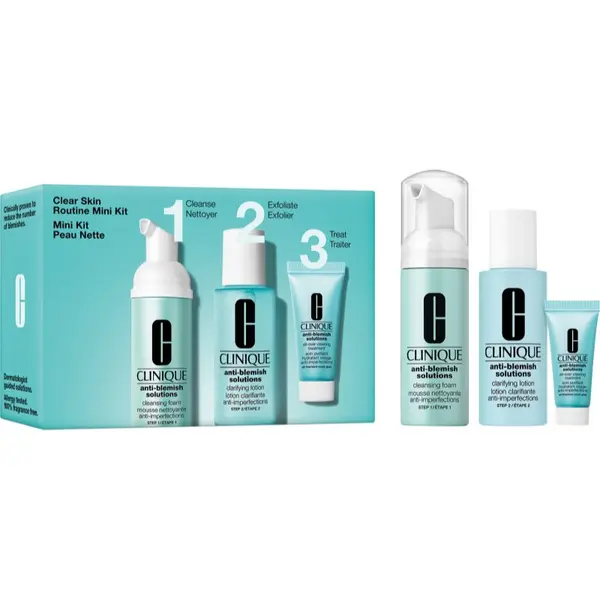 Clinique Clinique Mini Kit Clear Skin Routine подаръчен комплект за перфектно почистена кожа