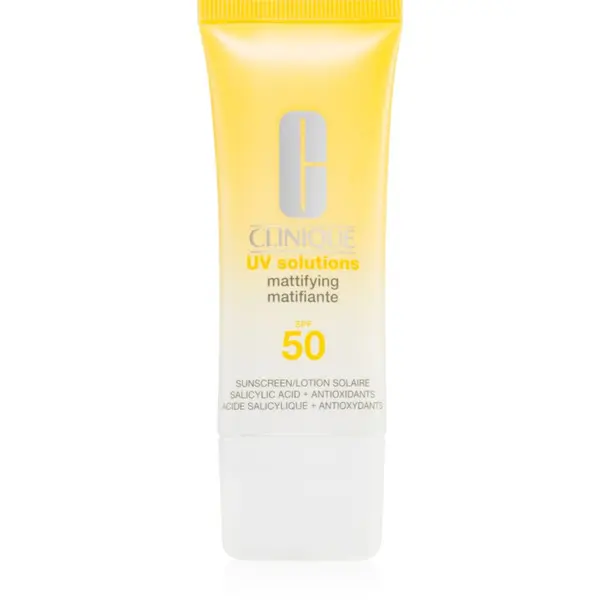Clinique Clinique Sun UV Solutions Matifying Sunscreen SPF 50 слънцезащитен крем за лице с матиращ ефект 40 мл.
