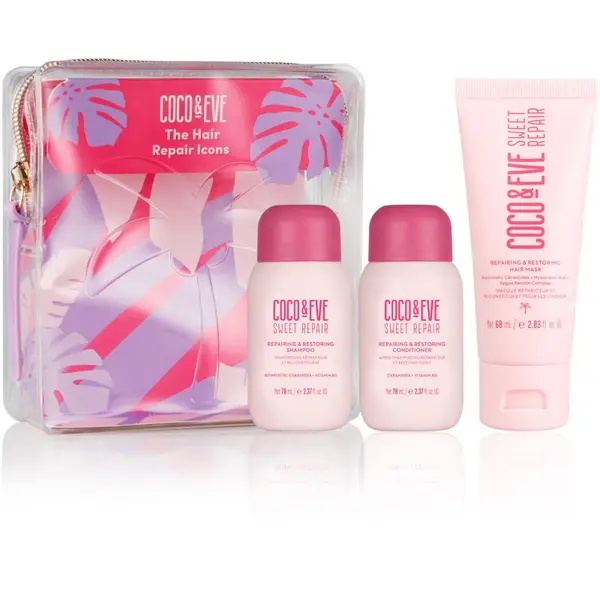 Coco & Eve Coco & Eve Hair Repair Icons комплект за пътуване за увредена и боядисана коса