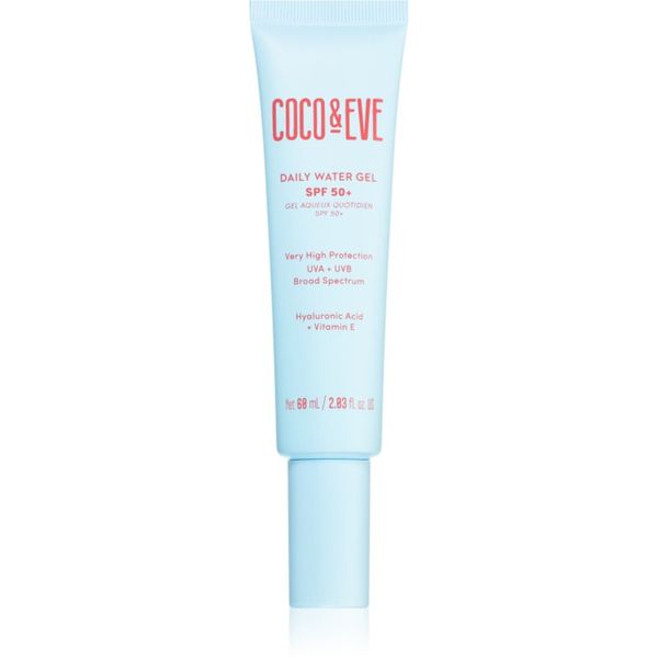 Coco & Eve Coco & Eve SPF 50+ Daily Water Gel лек защитен флуид за лице SPF 50+ 60 мл.