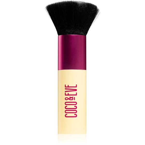 Coco & Eve Coco & Eve Sunny Honey Deluxe Vegan Kabuki Brush четка за грим Kabuki за тяло и лице 1 бр.