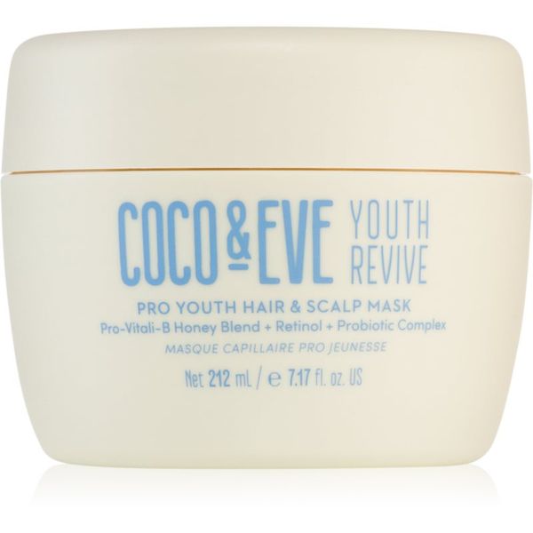 Coco & Eve Coco & Eve Youth Revive Pro Youth Hair & Scalp Mask ревитализираща маска против признаците на стареене на косата 212 мл.