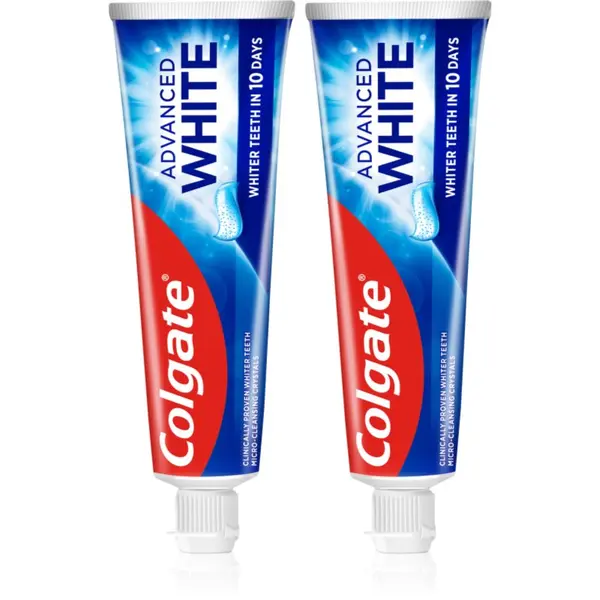 Colgate Colgate Advanced White избелваща паста против петна по зъбния емайл 2x75 мл.