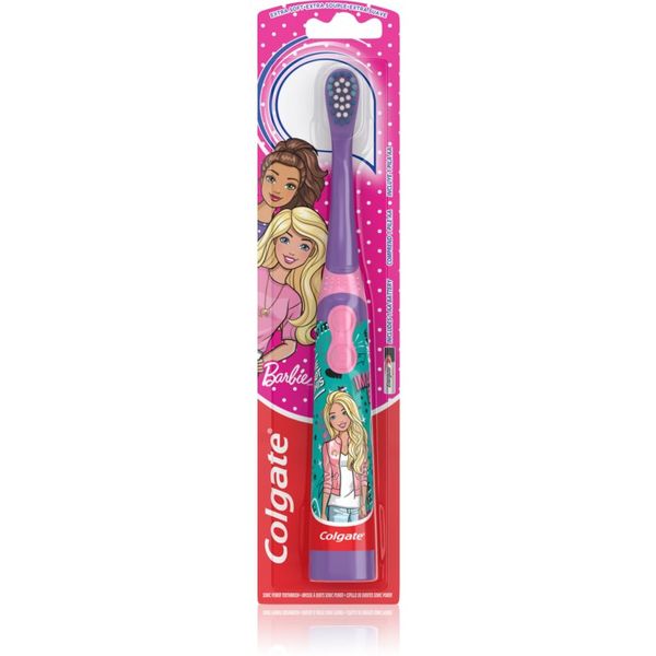 Colgate Colgate Kids Barbie детска електрическа четка за зъби със сменяеми батерии много мека