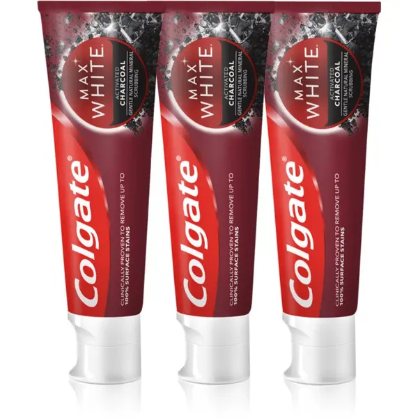 Colgate Colgate Max White Charcoal избелваща паста за зъби 3 x 75 мл.