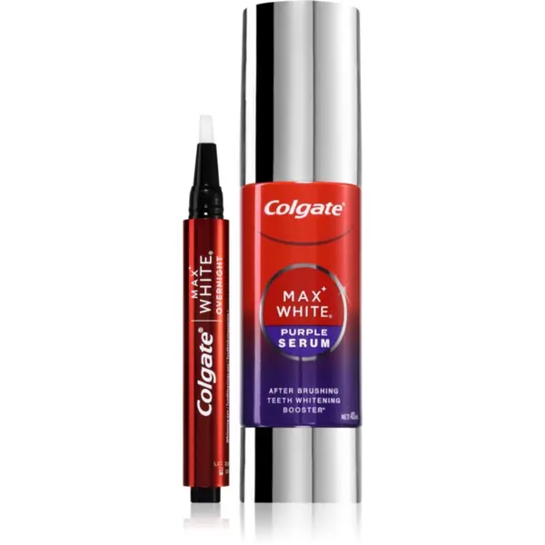 Colgate Colgate Max White Pen + Purple Serum Set комплект за избелване за зъби