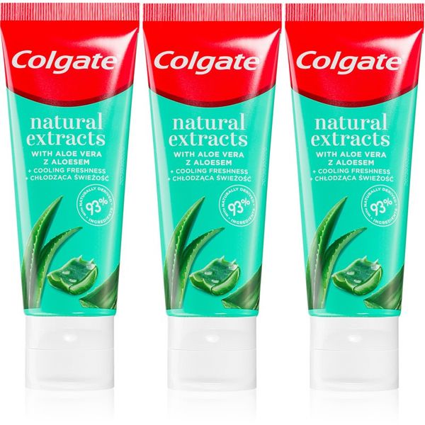 Colgate Colgate Naturals Aloe Vera натурална паста за зъби 3x75 мл.