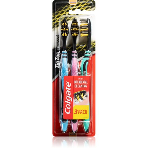 Colgate Colgate Zig Zag Charcoal четки за зъби medium 3 бр.