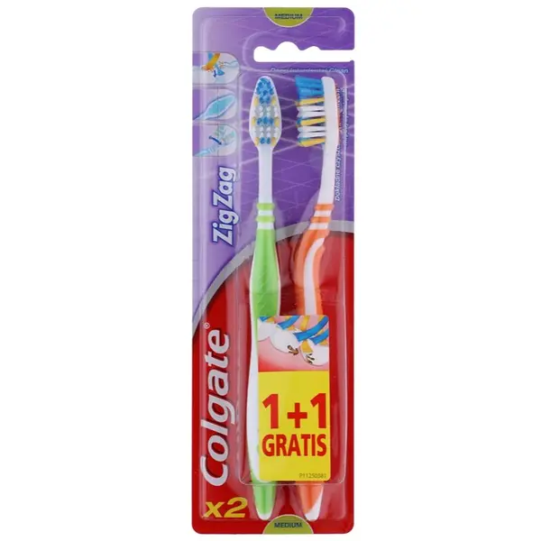Colgate Colgate Zig Zag Medium четки за зъби medium 2 бр 2 бр.