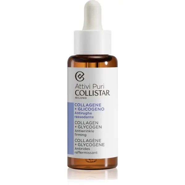 Collistar Collistar Attivi Puri Collagen+Glycogen Antiwrinkle Firming серум за лице, намаляващ признаците на стареене с колаген 50 мл.