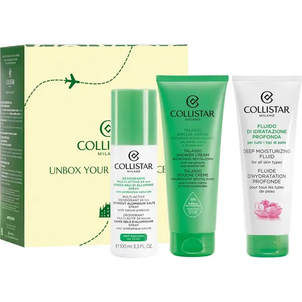 Collistar Collistar Deep Moisturizing Fluid Travel Kit комплект за пътуване за дехидратирана суха кожа