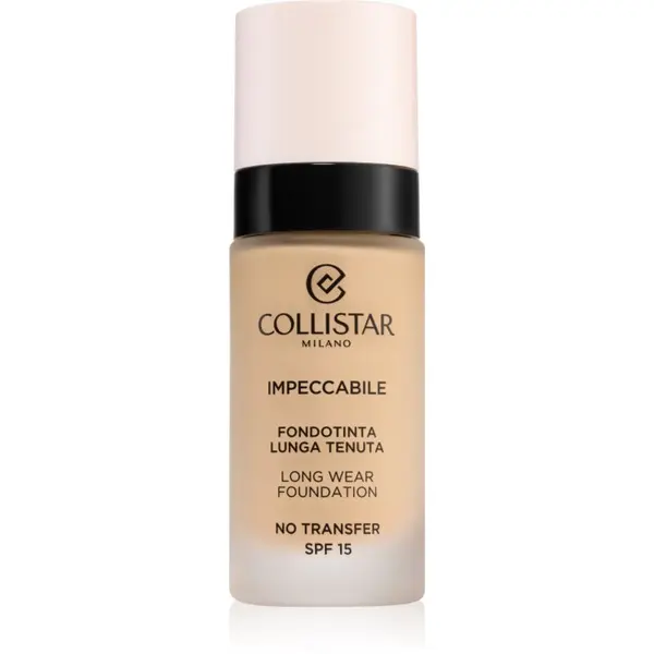 Collistar Collistar Impeccabile Long Wear Foundation дълготраен фон дьо тен SPF 15 2R Rosy Beige 30 мл.