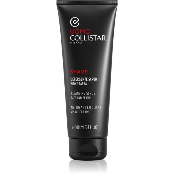 Collistar Collistar Man Face and Beard Cleansing Scrub почистващ пилинг за подготовка на кожата преди бръснене 100 мл.