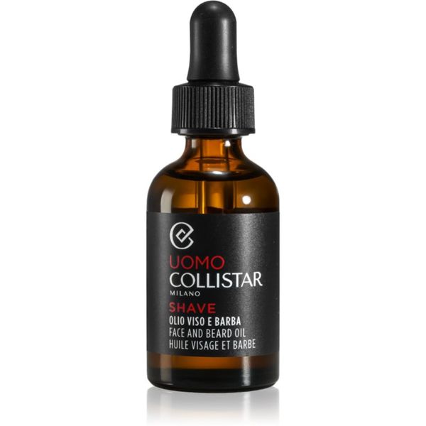 Collistar Collistar Man Face and Beard Oil подхранващо масло за зоната на лицето и брадата 30 мл.