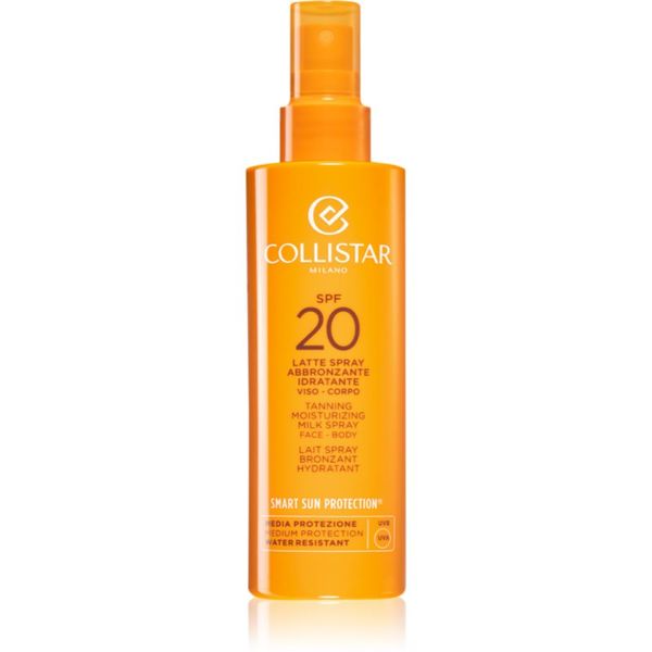 Collistar Collistar Smart Sun Protection Tanning Moisturizing Milk Spray SPF 20 защитен лосион в спрей SPF 20 200 мл.