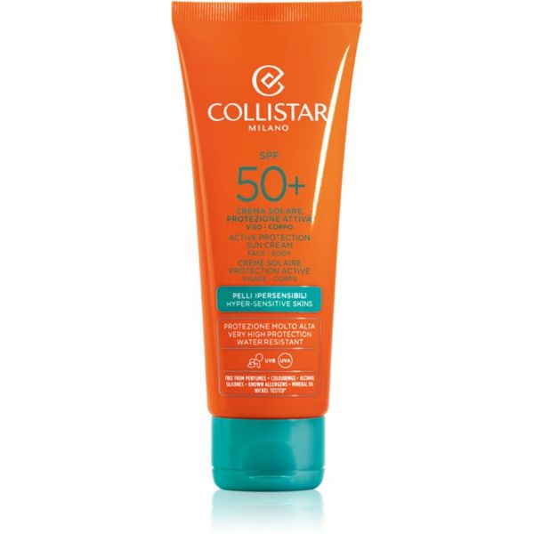 Collistar Collistar Special Perfect Tan Active Protection Sun Cream слънцезащитни продукти SPF 50+ 100 мл.