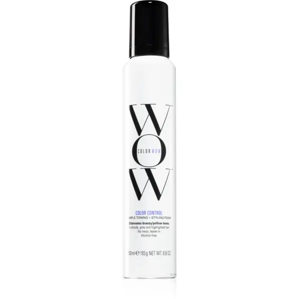 Color WOW Color WOW Color Control Purple Toning + Styling Foam тонираща пяна за блонд коса и коса с кичури 200x1 мл.