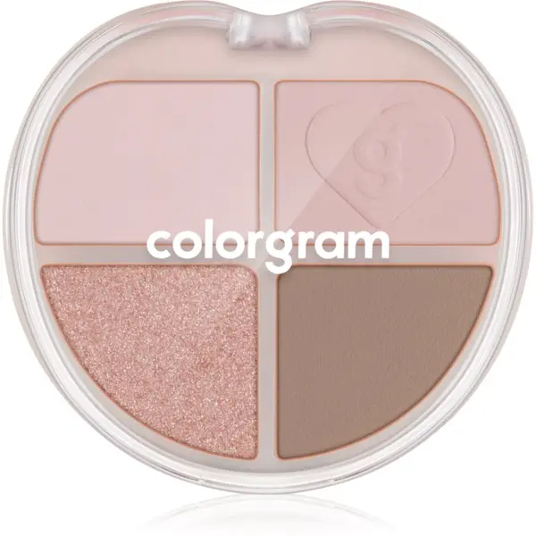Colorgram Colorgram Tintin Dory Eyeshadow Palette палитра със сенки за очи и озарители цвят 06 Mochi Dory 4 гр.