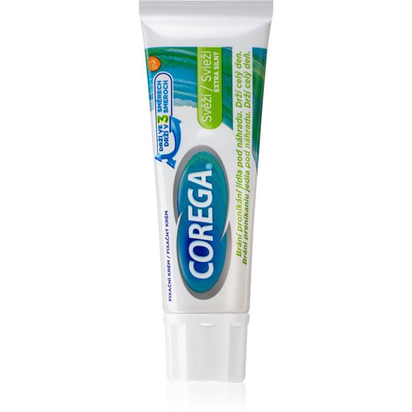Corega Corega Fresh Extra Strong лепило крем за зъбни протези с екстра силна фиксация 40 гр.