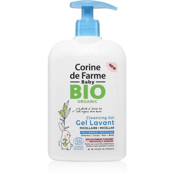 Corine de farme Corine de farme Baby BIO Cleansing Gel мицеларен гел за тяло и коса за деца 500 мл.